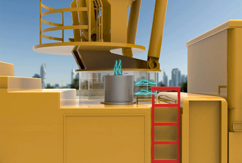 導電滑環(huán)在挖掘機，起重機，消防云梯車，高空作業(yè)車，打樁機等工程車的應用